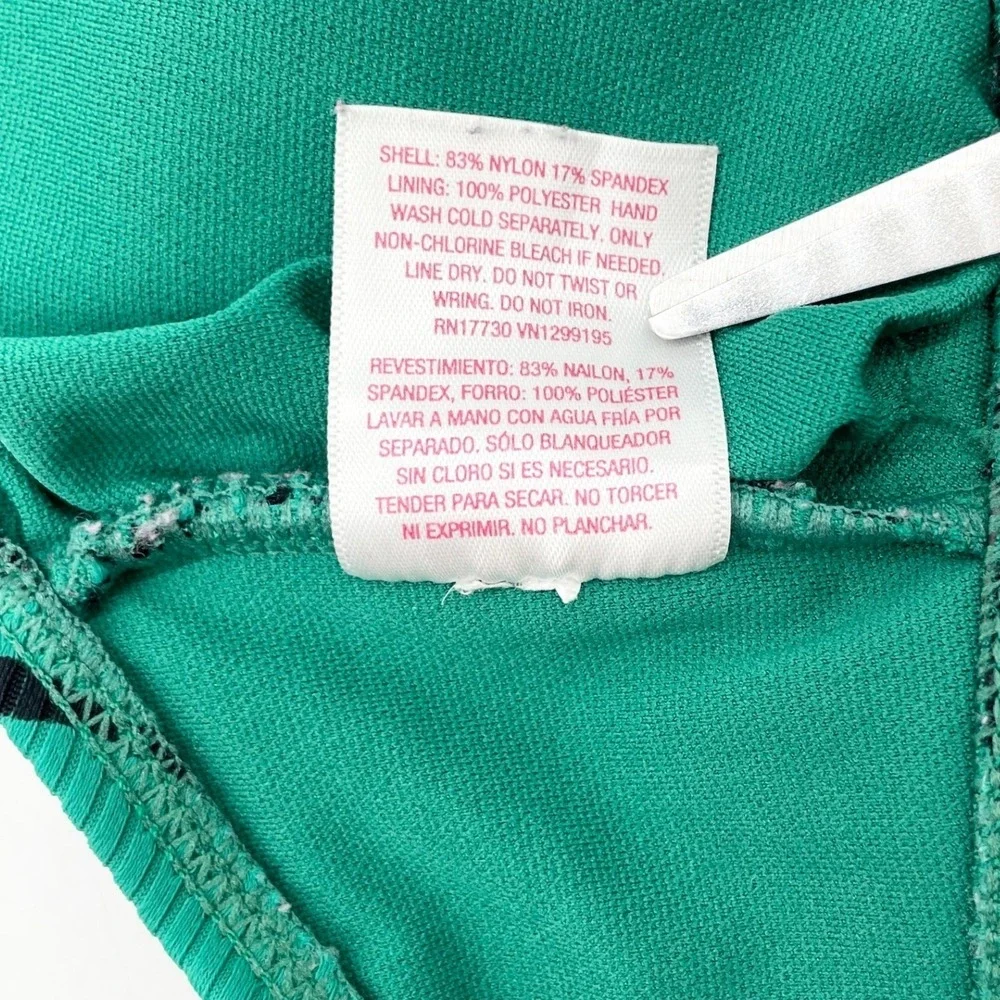 Xhilaration Womens Bikini Top Size Large Y2K‎ Swim Zebra Statement Preppy Bold